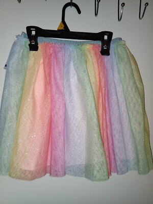 Girl fashion rainbow skirt
