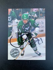 JOHN CULLEN WHALERS AUTOGRAPH AUTO 91-92 PRO SET PLATINUM #175 *70938