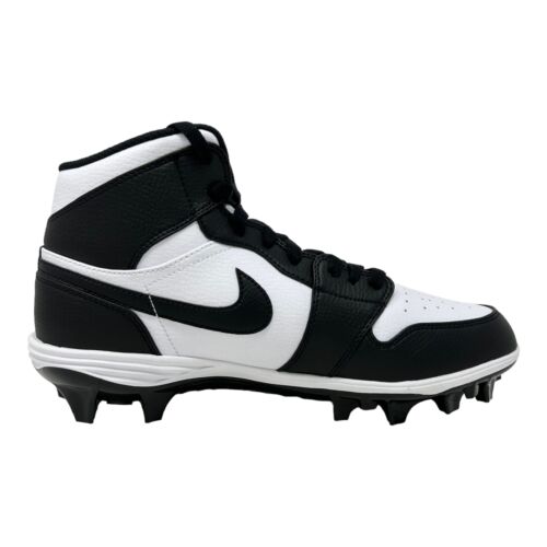 Nike Men's Jordan 1 Mid Td Soccer Cleats, White Black Black, 13 - Picture 2 of 6