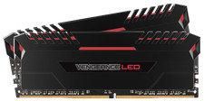 CORSAIR - Vengeance LED Red 32GB 2 x 16GB 288-Pin DDR4 SDRAM 2666 PC4 21300