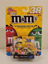 M&M's Racing Champions #38 Elliott Sadler Diecast Car w/ Collector Card New!