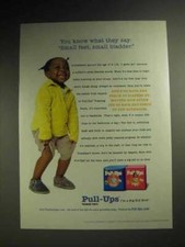 2001 Huggies Pull-Ups Training Pants Ad - Small Bladder