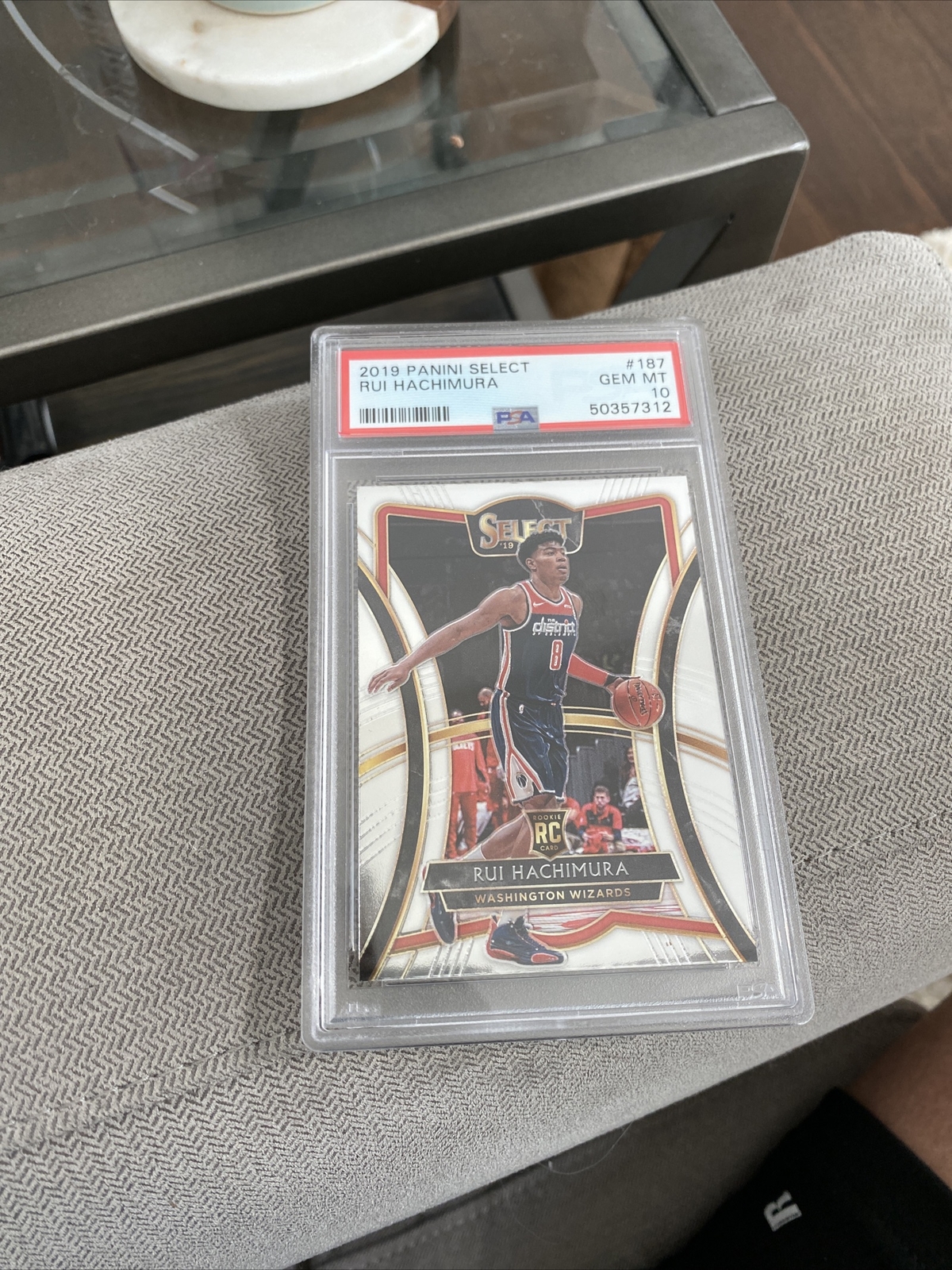 2019 Panini Select #187 Premier Level Rui Hachimura Rookie RC PSA 10