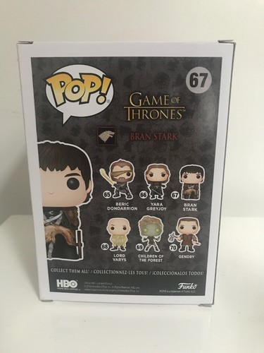 Funko Pop Game Of Thrones - Bran Stark #67 Vinyl Figure - Imagen 4 de 6