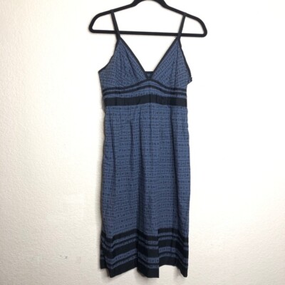 Bruuns Bazaar Dress Women 40 Slip Tank Top Blue Embroidered Ladies Copenhagen
