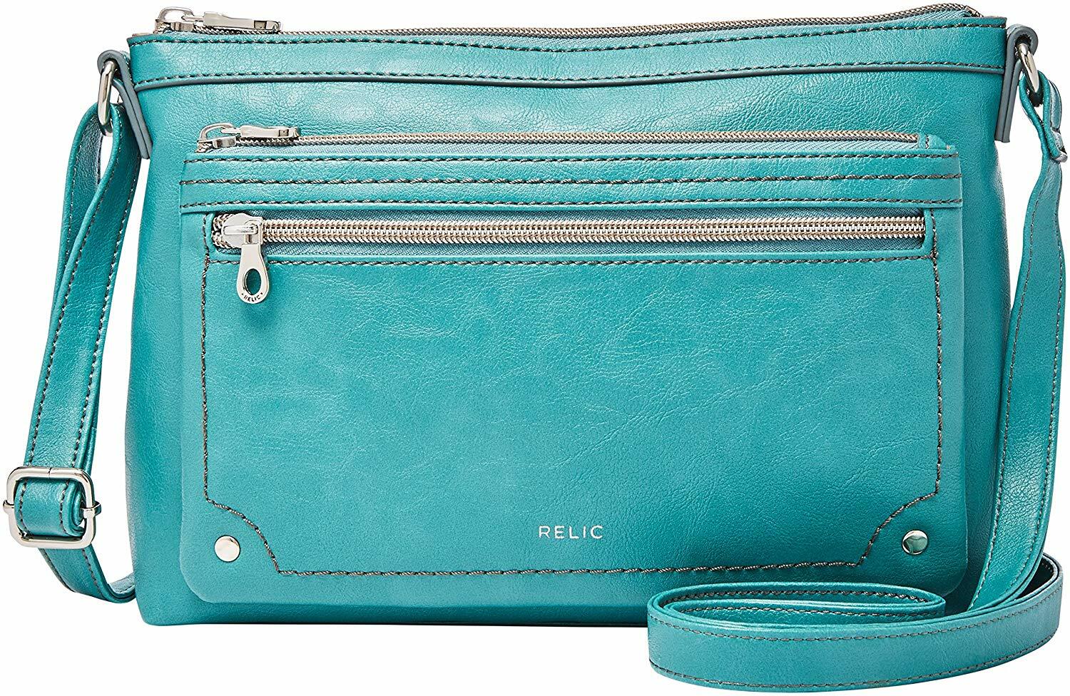 fossil evie leather crossbody bag