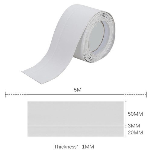 SELFADHESIVE Flexible Coved Skirting Board Trim PVC Strip Floor Wall