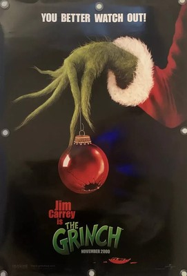 HOW THE GRINCH STOLE CHRISTMAS TEASER Movie Poster All Size