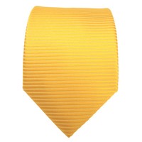 Tigertie Designer Krawatte Gelb Goldgelb Sonnengelb Gestreift - Krawatte Binder