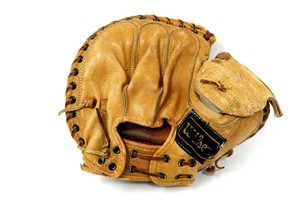 white catchers mitt
