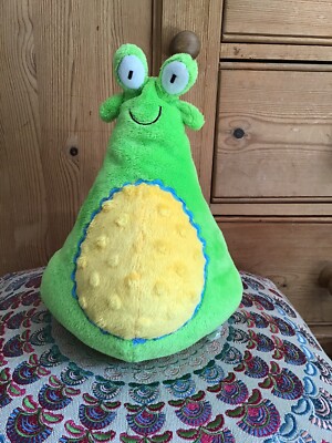 Manhattan Toy Roly-Bop Glockenspiel grüne Schnecke Alien Wackeln Baby weiches Plüschtier 9 Zoll