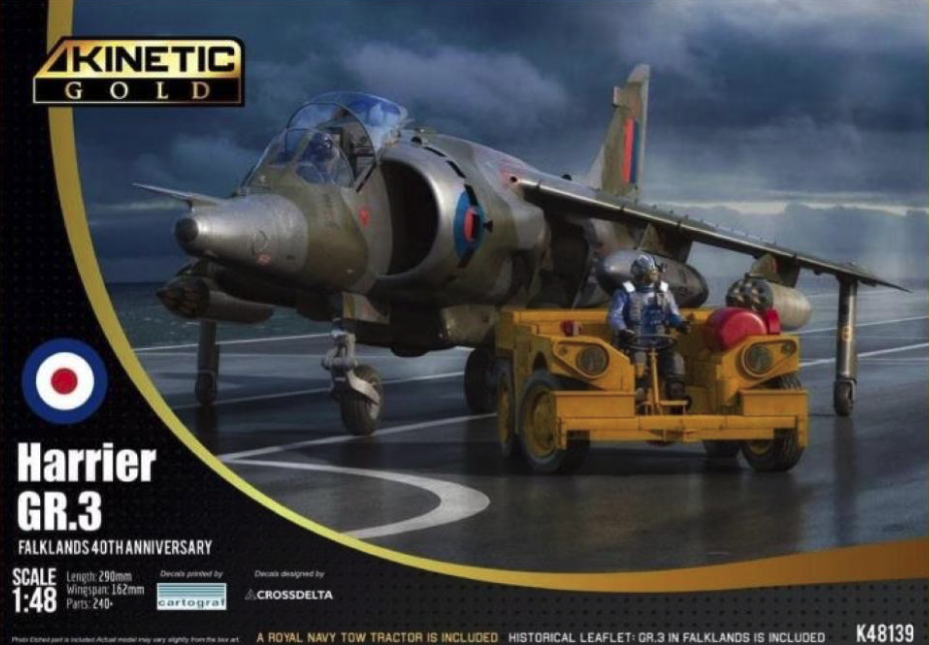 Kinetic 48139 Harrier GR.3 Falklands 40th Anniversary AIRCRAFT 1/48 NEW