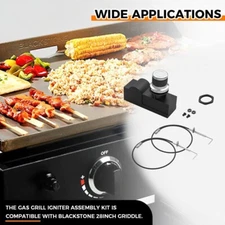 2 Outlet Electronic Grill Ignitor, For 28inch Griddle AA Battery Cover Replace