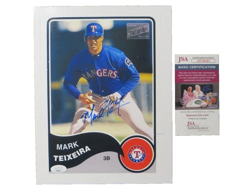 Mark Teixeira Original Sports Autographed Items