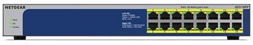 NETGEAR 16-Port Gigabit Ethernet Unmanaged PoE Switch (GS516PP) - with 16 x P... - Picture 2 of 4