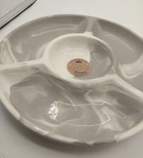 Chip and Dip Server Artisan Collection Ten Strawberry Street Made in USA