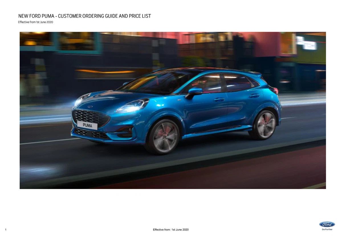 Ford puma ebay sale