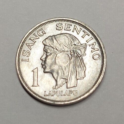 1969/6 Philippines Isang 1 Sentimo One Cent coin - Picture 1 of 3