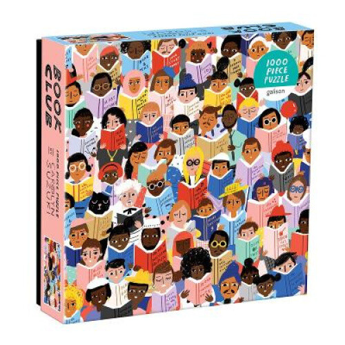 Book Club 1000 Piece Puzzle In A Square Box By Galison