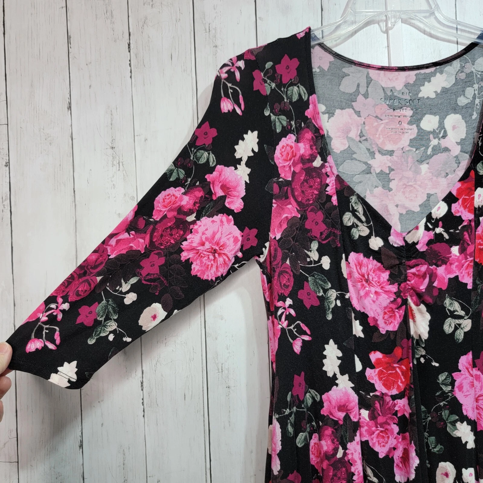 VALENTINO Abito skater in maglia stampa floreale Torrid misto rayon spandex taglia 0 (12)