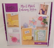 Crafters Companion Subscription Box #39 Mix & Match Embossing Card Kit NOB