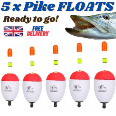 Zander Pike Fishing Float Set Up X PREDATOR Pike Perch Zander
