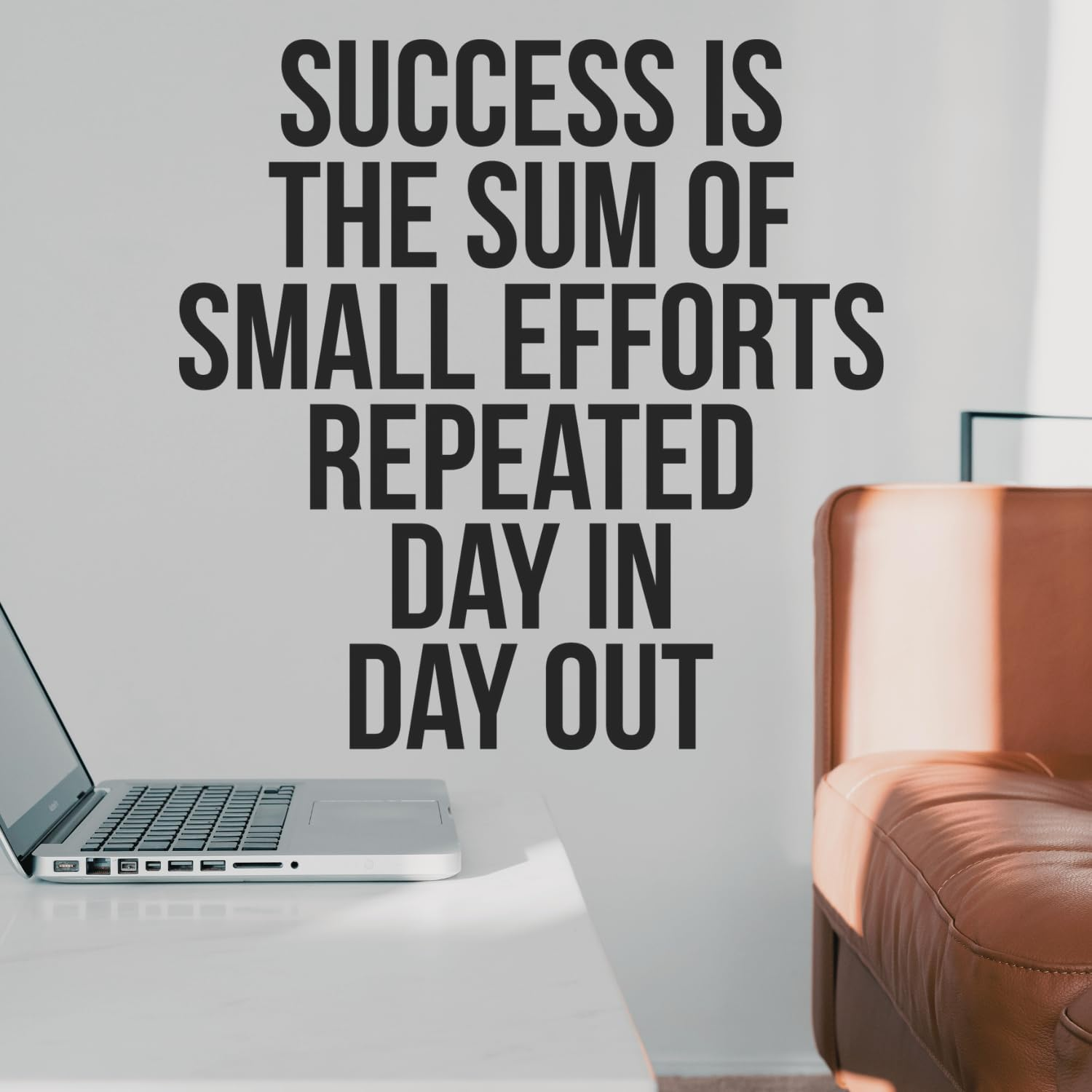 | Success Is the Sum of Small Efforts | Motivational Wall Decal Quote Vinyl Stic