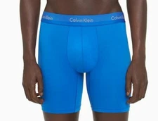 $49 Calvin Klein Underwear Men Blue CK Nb1498 Microfiber Boxer Brief Size S