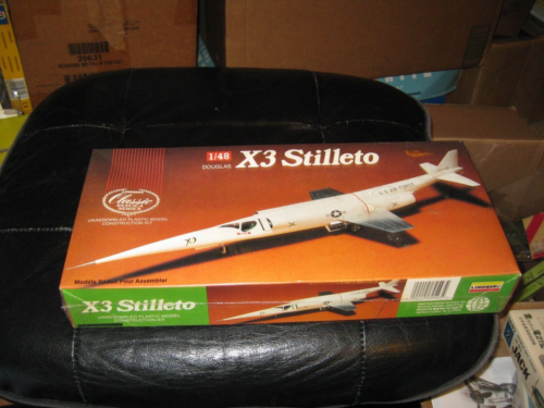 Sealed Douglas X-3 Stilleto by Lindberg from 1989 in 1/48 scale - Picture 1 of 1