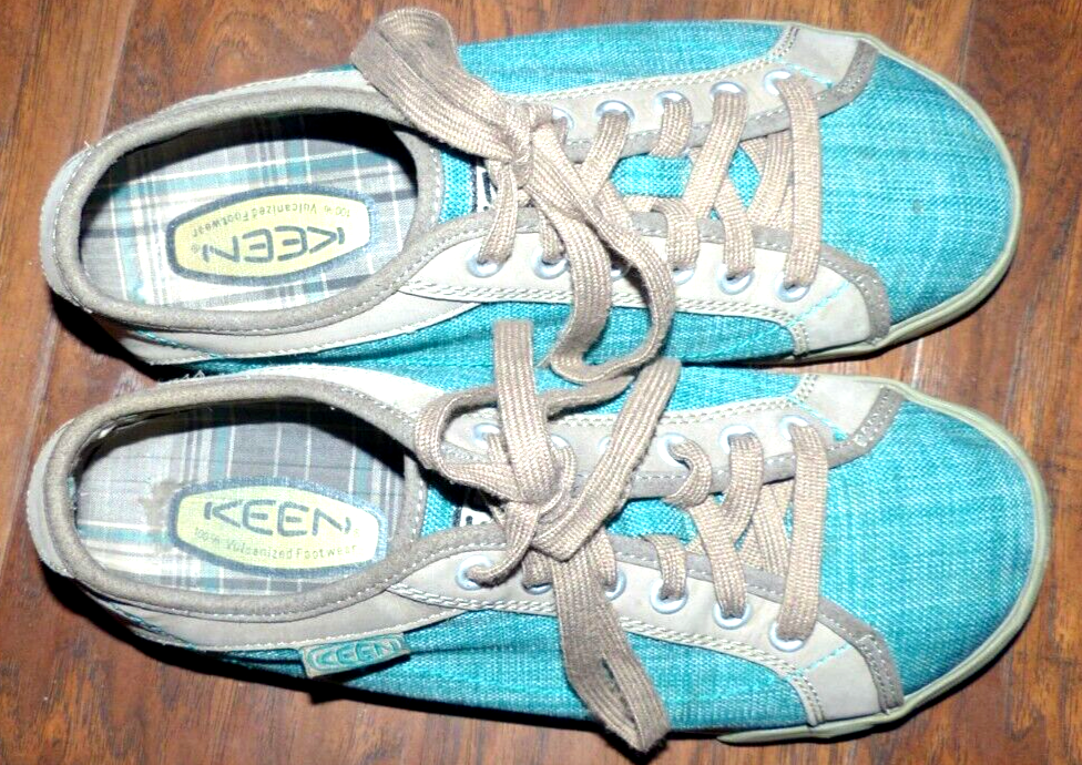 Scarpe sneakers stringate KEEN Arcata turchese da donna taglia 8 5 39 usate in ottime condizioni