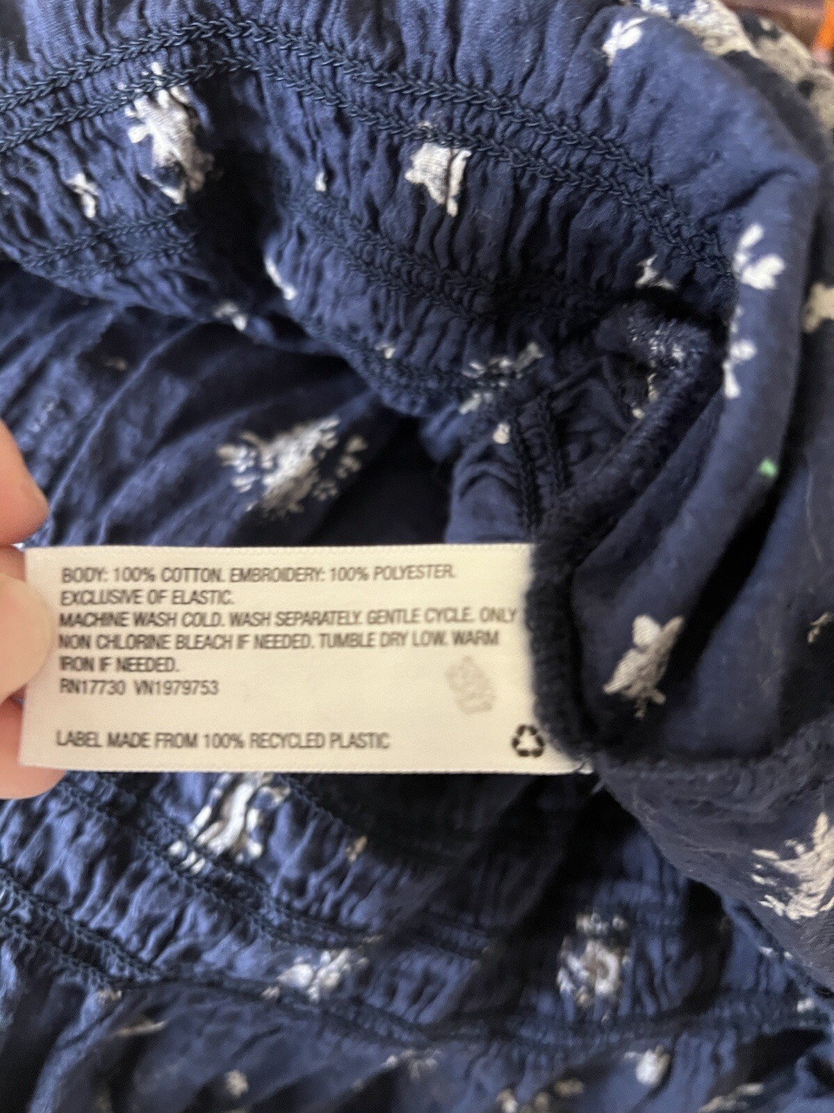 Universal Thread Navy Blue Eyelet Embroidery Flor… - image 9