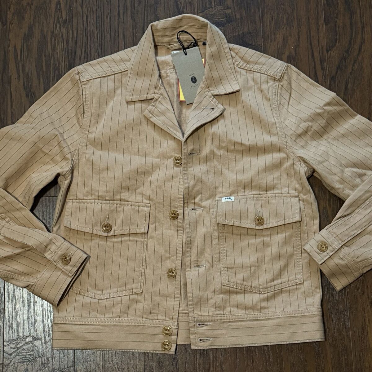 Lee 101 Workwear Japanese Herringbone Chetopa Jacket Mens Sz Lee 101 Workwear Japanese Herringbone Chetopa Jacket Mens Sz