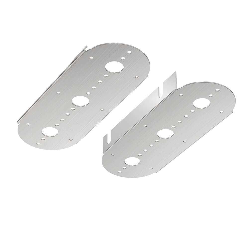 Pair For Peterbilt 3 Radius Watermelon Air Cleaner Front Light Brackets ONLY
