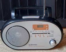 EMERSON RP1103 AM/FM/TV1/TV2 Instant Weather Band Radio Lighted LCD Clock