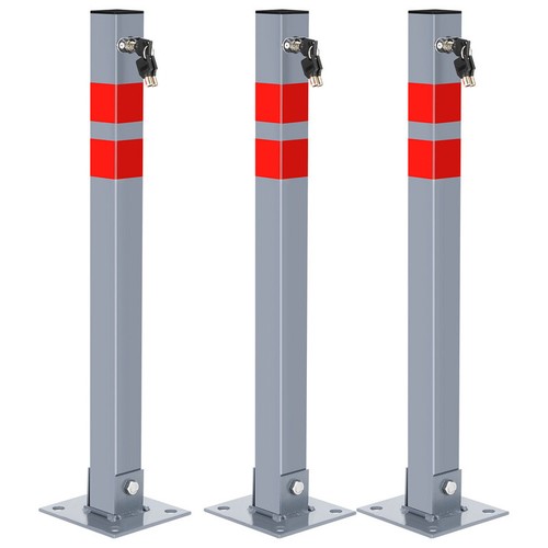 Absperrpfosten Ø50mm Klappbar Parkplatzsperre 1-5 Set abschließbar - Bild 11 von 13