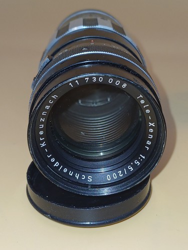 Schneider Optik Kreuznach: Objektiv Tele-Xenar 1:55/200mm gebraucht ohne Zubehör - Bild 2 von 7