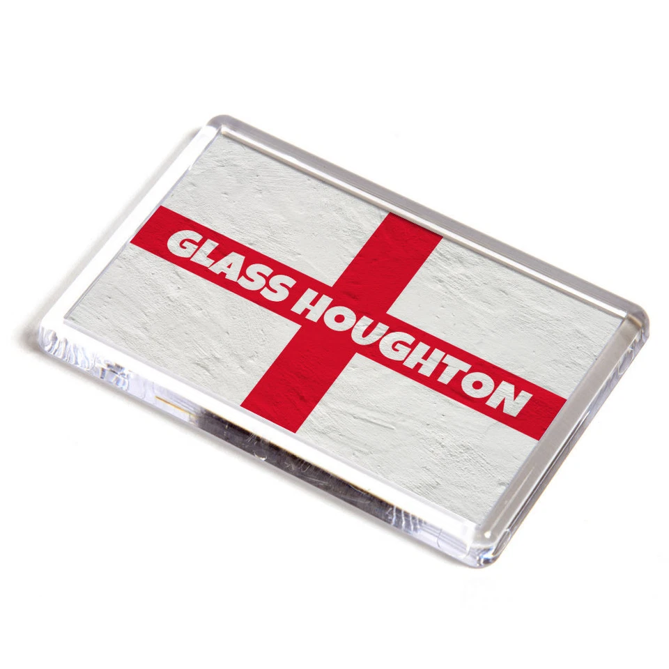 FRIDGE MAGNET - Glass Houghton - St George Cross/England Flag - Image 1 of 1