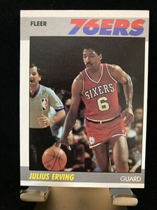 1987 Fleer Julius Erving #35 Philadelphia 76ers HOF