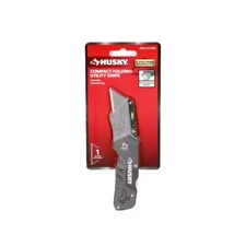 Husky Black Compact Folding Utility Knife Quick Change Blade 1010 002 063