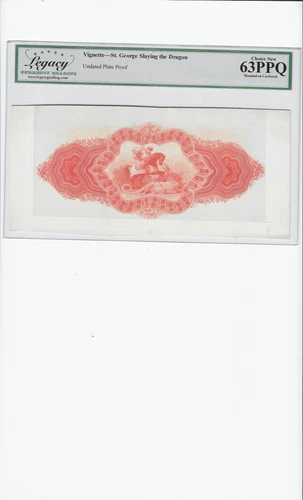 Vignette - St. George Slaying The Dragon LEGACY 63 PPQ UNDATED PROOF