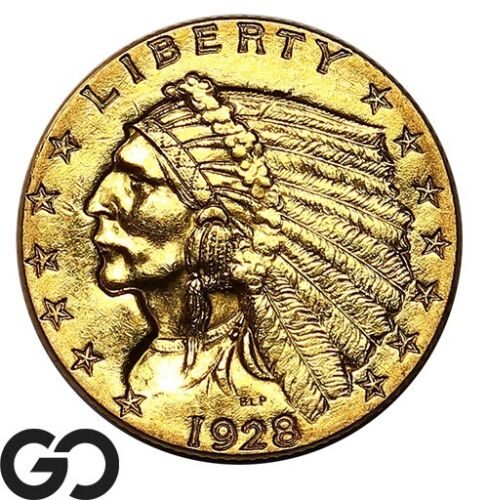 1928 Quarter Eagle, $2.5 Gold Indian ** Free Shipping! - Picture 1 of 2