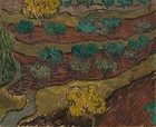 Vincent Van Gogh Olive Trees on a Hillside Wall Art Poster OR Canvas Size A4-A1