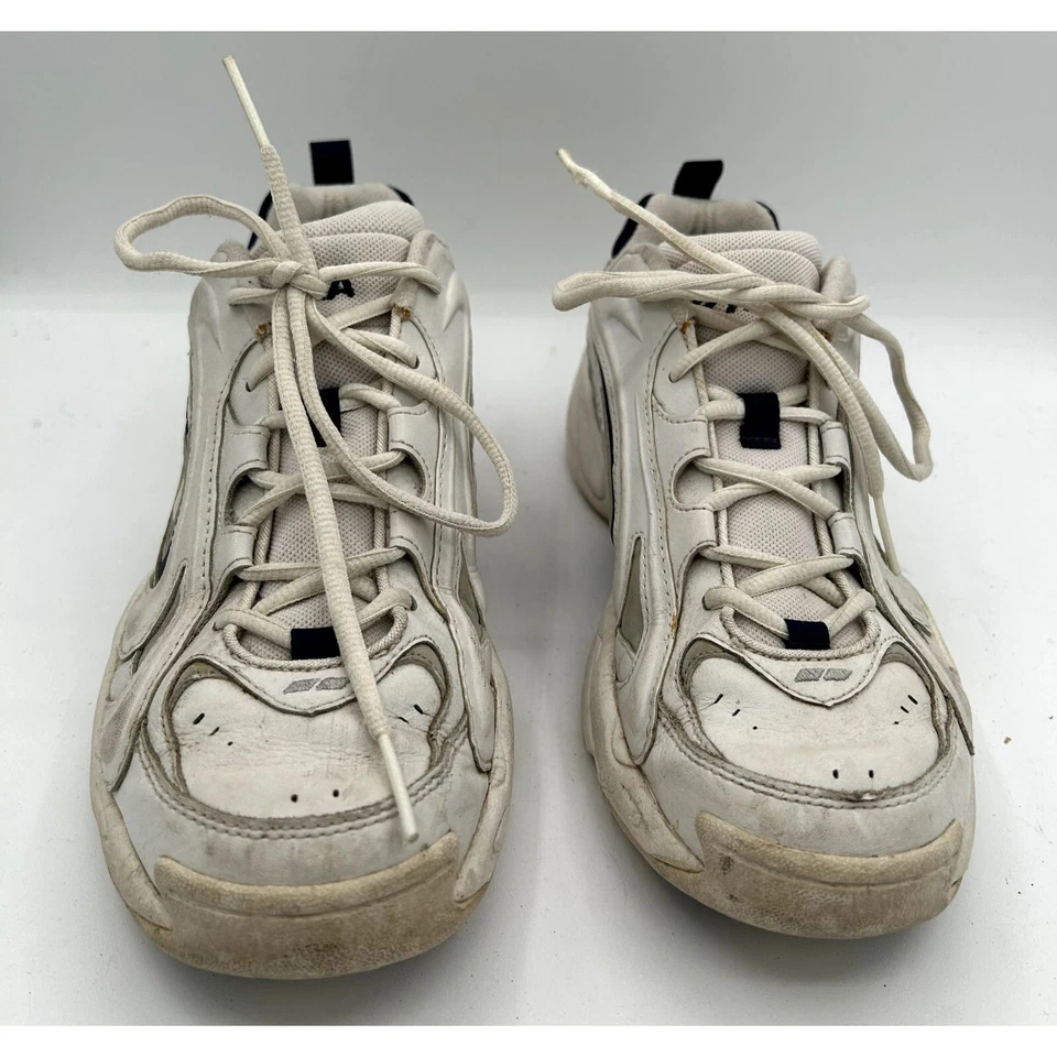 Zapatos para correr Ryka Zeta II medianos para hombre blancos azul marino talla 10M #K01765WWDS Foto 2 de 4