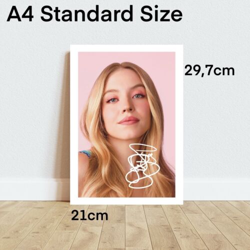 SYDNEY SWEENEY CINEMA SIGNED AUTOGRAPH PRINT PHOTO ART PHOTO GIFT IDEA ACTOR - Picture 2 of 2