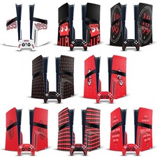 OFFICIAL AC MILAN ART VINYL SKIN FOR SONY PS5 PRO DISC EDITION BUNDLE