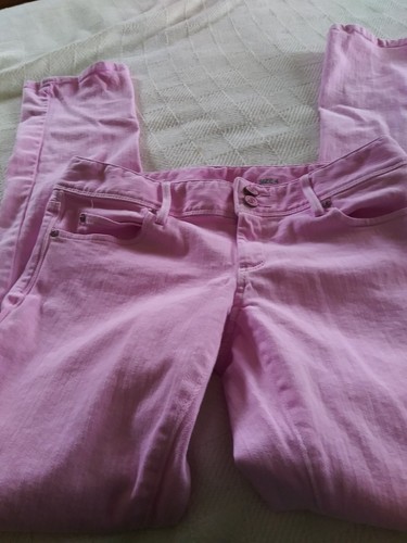 Lilly Pulitzer Worth Straight Baby Pink/Lavender? Jeans Cotton Blend Size 4