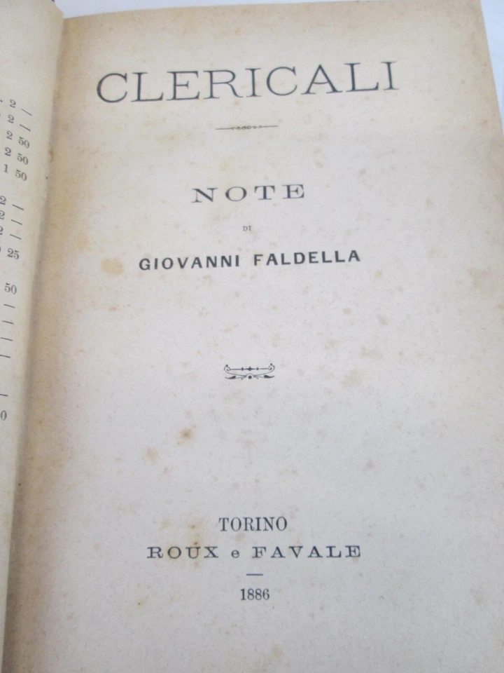 1886 I ED GIOVANNI FALDELLA CLERICALI ROUX FAVALE SALUGGIA VERCELLI SC98 - Immagine 2 di 2