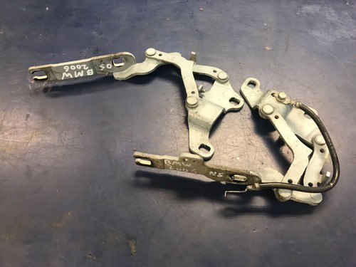 2007 BMW 3ER LIMOONE 318i ARCTIC A34 VORNE LINKS + RECHTS MOTORHAUBE SCHARNIERE (PAAR)