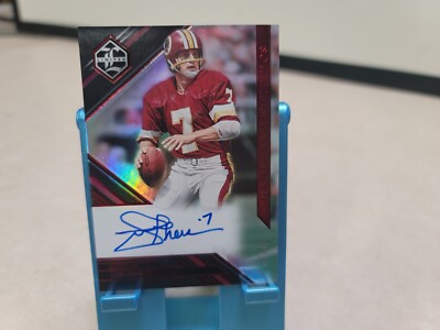 Joe Theismann AUTO 2022 Limited Football GameDay Aesthetics red #/10 SSP