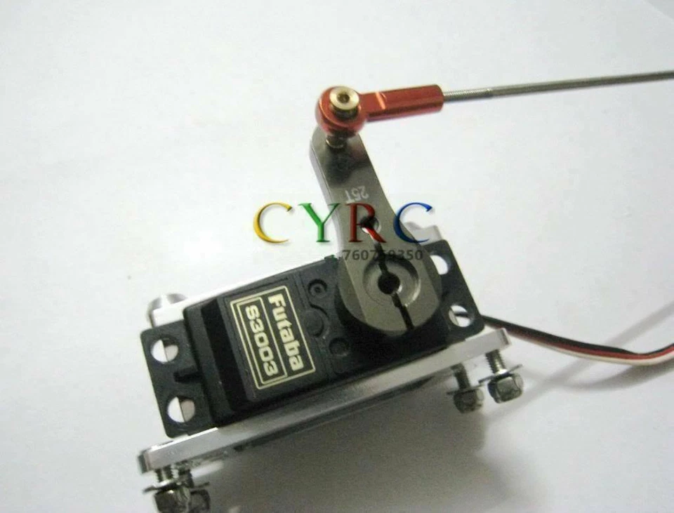 Conector rojo timón barco modelo M2 calidad 2 piezas con engranaje de dirección para usar barco RC Foto 4 de 4